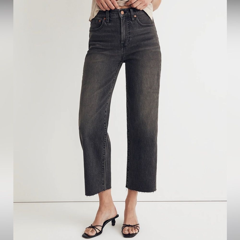 COPY - Madewell NWT The Tall Perfect Vintage Wide-Leg Crop Jean High Rise Size …